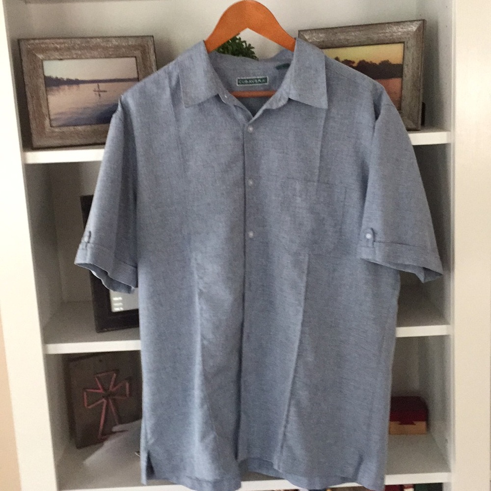 CUBAVERA casual button up. 100% polyester.